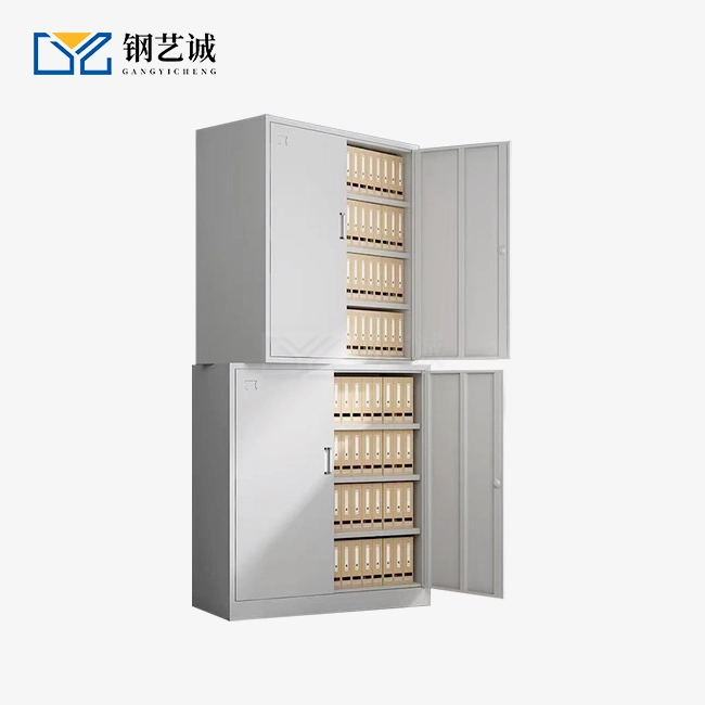 Double-Section Four-Door Office Cabinet